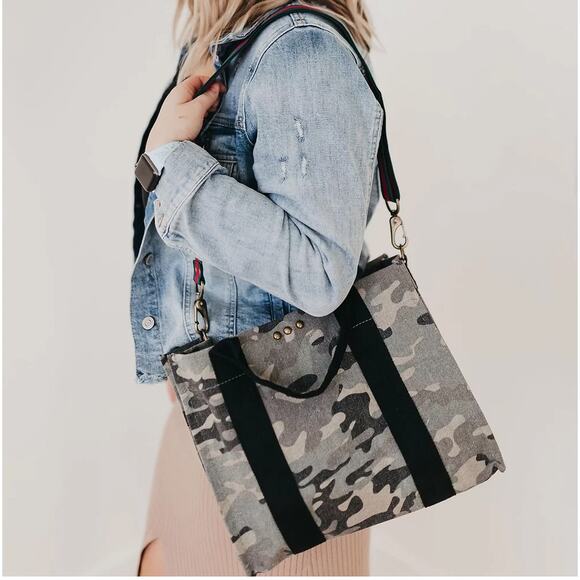 Camo Crossbody Tote - Picture 1 of 2